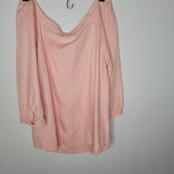 Maeve By Anthropologie Peach Button Down Top Size 6 - Picture 11 of 13